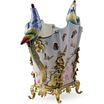 Ваза фарфоровая с попугаями Ferra варинант исполнения - 3 | Loft Concept в Ульяновске