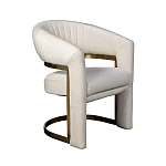 Полукресло Valbonne Chair cream velour варинант исполнения - 2 | Loft Concept в Ульяновске