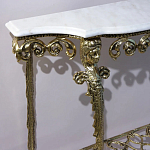 Консоль бронзовая с мраморной столешницей Bronze De Console варинант исполнения - 2 | Loft Concept в Ульяновске