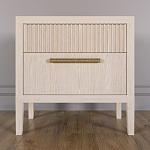 Прикроватная Тумбочка Primo с двумя ящиками Светлый дуб варинант исполнения - 1 | Loft Concept в Ульяновске