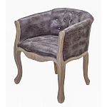 Кресло низкое в стиле прованс Louis French Armchair brown варинант исполнения - 1 | Loft Concept в Ульяновске