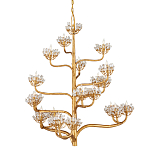 Люстра золотая в виде растения Golden Flower Glade варинант исполнения - 3 | Loft Concept в Ульяновске