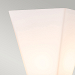 Бра для ванных комнат с матовым черным основанием и белым стеклянным плафоном трапециевидной формы Elstead Lighting варинант исполнения - 2 | Loft Concept в Ульяновске