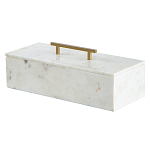 Шкатулка из белого мрамора Save Time варинант исполнения - 1 | Loft Concept в Ульяновске