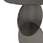 Дизайнерский журнальный стол с основанием из круглых элементов Lirod варинант исполнения - 1 | Loft Concept в Ульяновске