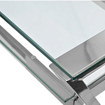 Стол письменный с прозрачной столешницей Corporate Identity варинант исполнения - 2 | Loft Concept в Ульяновске