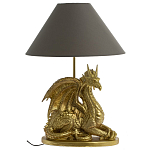 Настольная лампа с абажуром Дракон Golden Dragon Lamp Brown варинант исполнения - 5 | Loft Concept в Ульяновске