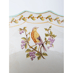 Ваза из голубого фарфора с рисунком птиц и цветов и декоративными элементами Blue Garden варинант исполнения - 5 | Loft Concept в Ульяновске