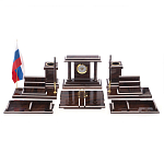 Настольный письменный набор из природного камня обсидиана Team leader варинант исполнения - 1 | Loft Concept в Ульяновске