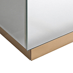 Столик журнальный зеркальный с золотым декором Gold Painted Mirror Table варинант исполнения - 2 | Loft Concept в Ульяновске