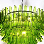 Люстра из семи ярусов зеленого стекла Independence варинант исполнения - 5 | Loft Concept в Ульяновске