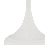 Настольная лампа с декором в виде белого цветка магнолии на каркасе и черным абажуром White Magnolia варинант исполнения - 1 | Loft Concept в Ульяновске