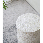 Приставной столик с рисунком из раковин устриц Bone Inlay варинант исполнения - 7 | Loft Concept в Ульяновске