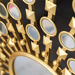 Зеркало-солнце в раме из металла с золотыми с лучами Rays of Peace варинант исполнения - 2 | Loft Concept в Ульяновске