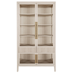 Витрина Primo со стеклянными фасадами и 2 ящиками Светлый дуб варинант исполнения - 7 | Loft Concept в Ульяновске