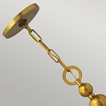 Люстра подвесная с белым тканевым цилиндрическим абажуром и декоративными шарами Hinkley варинант исполнения - 9 | Loft Concept в Ульяновске