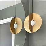 Подвесной светильник в форме золотых дисков Minimalist Lighting Fixture варинант исполнения - 2 | Loft Concept в Ульяновске