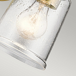 Бра с прозрачным стеклянным абажуром в форме цилиндра Kichler варинант исполнения - 8 | Loft Concept в Ульяновске