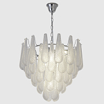 Люстра с подвесками из рифленного стекла в форме капель Textured Glass Chandelier варинант исполнения - 3 | Loft Concept в Ульяновске