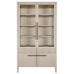 Витрина Primo со стеклянными фасадами и буфетом шпон Светлый дуб варинант исполнения - 1 | Loft Concept в Ульяновске