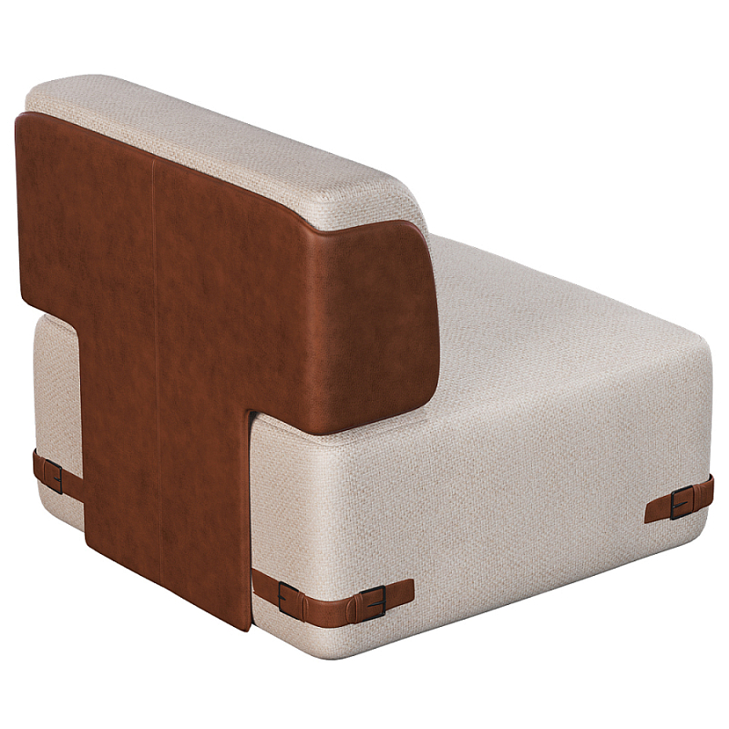 Кресло Richmond без подлокотников Молочный Коричневый в Ульяновске | Loft Concept 