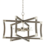 Подвесной светильник в форме фонаря серый Gray Eco Lantern варинант исполнения - 3 | Loft Concept в Ульяновске