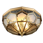 Люстра потолочная Leoni в витражной технике варинант исполнения - 1 | Loft Concept в Ульяновске