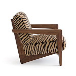 Кресло с обивкой из шенилла с тигровым принтом Tiger Chair варинант исполнения - 2 | Loft Concept в Ульяновске