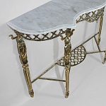 Консоль бронзовая с мраморной столешницей Bronze Console варинант исполнения - 1 | Loft Concept в Ульяновске