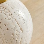 Настольная лампа на круглом основании из натурального камня Bartolomeo варинант исполнения - 1 | Loft Concept в Ульяновске