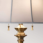 Торшер цвета латунь с белым текстильным абажуром Feiss варинант исполнения - 5 | Loft Concept в Ульяновске