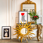 Зеркало-солнце круглое с золотыми с лучами Rays of Peace варинант исполнения - 3 | Loft Concept в Ульяновске