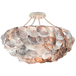 Потолочный светильник с каскадным абажуром из ракушек Sea Ravens варинант исполнения - 2 | Loft Concept в Ульяновске
