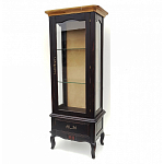 Витрина однодверная с ящиком и 3-мя полками из массива березы Vintage варинант исполнения - 1 | Loft Concept в Ульяновске