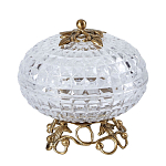 Конфетница из прозрачного рельефного стекла Eden Garden варинант исполнения - 9 | Loft Concept в Ульяновске