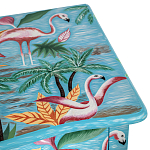 Комод с росписью Розовый фламинго L.XV CHEST OF DRAWERS Flowers with Flamingo варинант исполнения - 4 | Loft Concept в Ульяновске