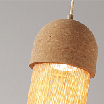 Подвесной светильник натуральная пробка с бахромой Natural Cork варинант исполнения - 3 | Loft Concept в Ульяновске