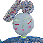 Кукла из одежды и павлопосадских платков Rusalka Blue Jeans 2 варинант исполнения - 2 | Loft Concept в Ульяновске