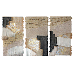 Триптих Геометрический гобелен бежевый Figurative Beige Wall Hangings варинант исполнения - 4 | Loft Concept в Ульяновске