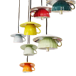 Подвесные светильники в виде разноцветных чашек Flower Reversal варинант исполнения - 2 | Loft Concept в Ульяновске