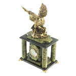 Часы настольные из натурального камня с декором в виде орла Eagle Stone Clock варинант исполнения - 10 | Loft Concept в Ульяновске