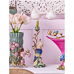 Подсвечник в образе попугая из фарфора с бронзовыми элементами Eden Garden варинант исполнения - 2 | Loft Concept в Ульяновске