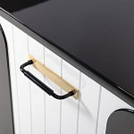 Черно-белый распашной комод Accordo варинант исполнения - 4 | Loft Concept в Ульяновске