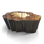 Кофейный стол Burl Exotic tree Coffee Table Black варинант исполнения - 1 | Loft Concept в Ульяновске