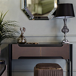 Настольная лампа с черным конусообразным абажуром Glass Flask варинант исполнения - 1 | Loft Concept в Ульяновске