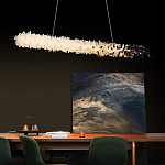 Люстра линейная светодиодная из необработанных кристаллов Mountain Comet варинант исполнения - 4 | Loft Concept в Ульяновске