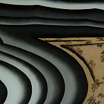 Дизайнерский комод с 4-мя дверцами в черно-золотых тонах Calista варинант исполнения - 1 | Loft Concept в Ульяновске