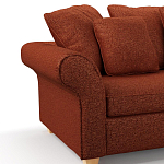 Мебельная ткань Шенилл терракотовый цвет 138 см T4-44 варинант исполнения - 5 | Loft Concept в Ульяновске