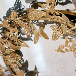 Зеркало круглое в металлической раме украшенной фигурами бабочек Butterflies варинант исполнения - 3 | Loft Concept в Ульяновске