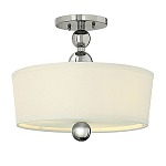 Потолочный светильник с белым цилиндрическим плафоном и шарообразными деталями Hinkley варинант исполнения - 1 | Loft Concept в Ульяновске